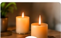 Bougies allumées sur une table